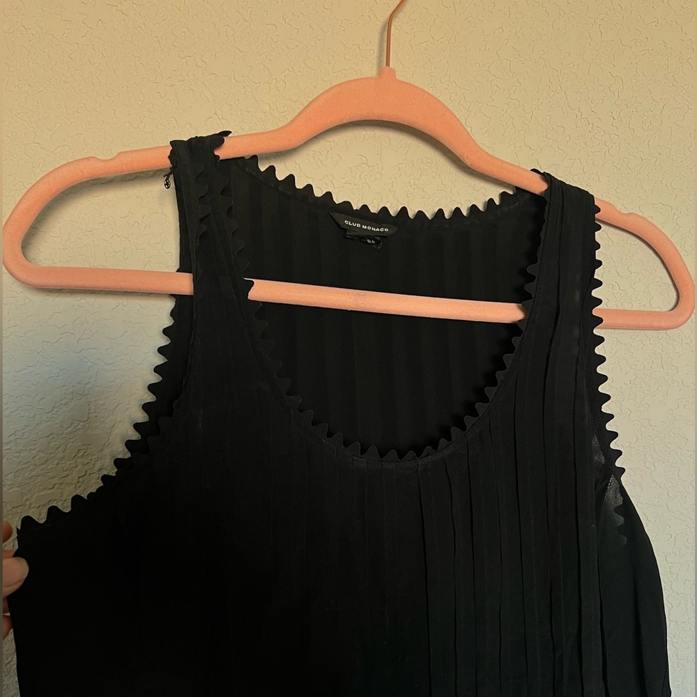 Comfortable And Basic Black Dress With Pocket. - image 1